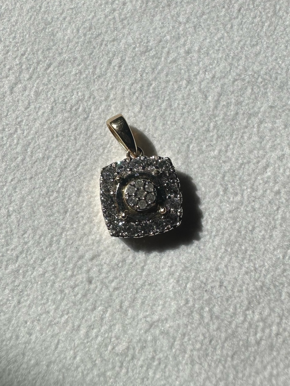 10K Gold Diamond Pendant